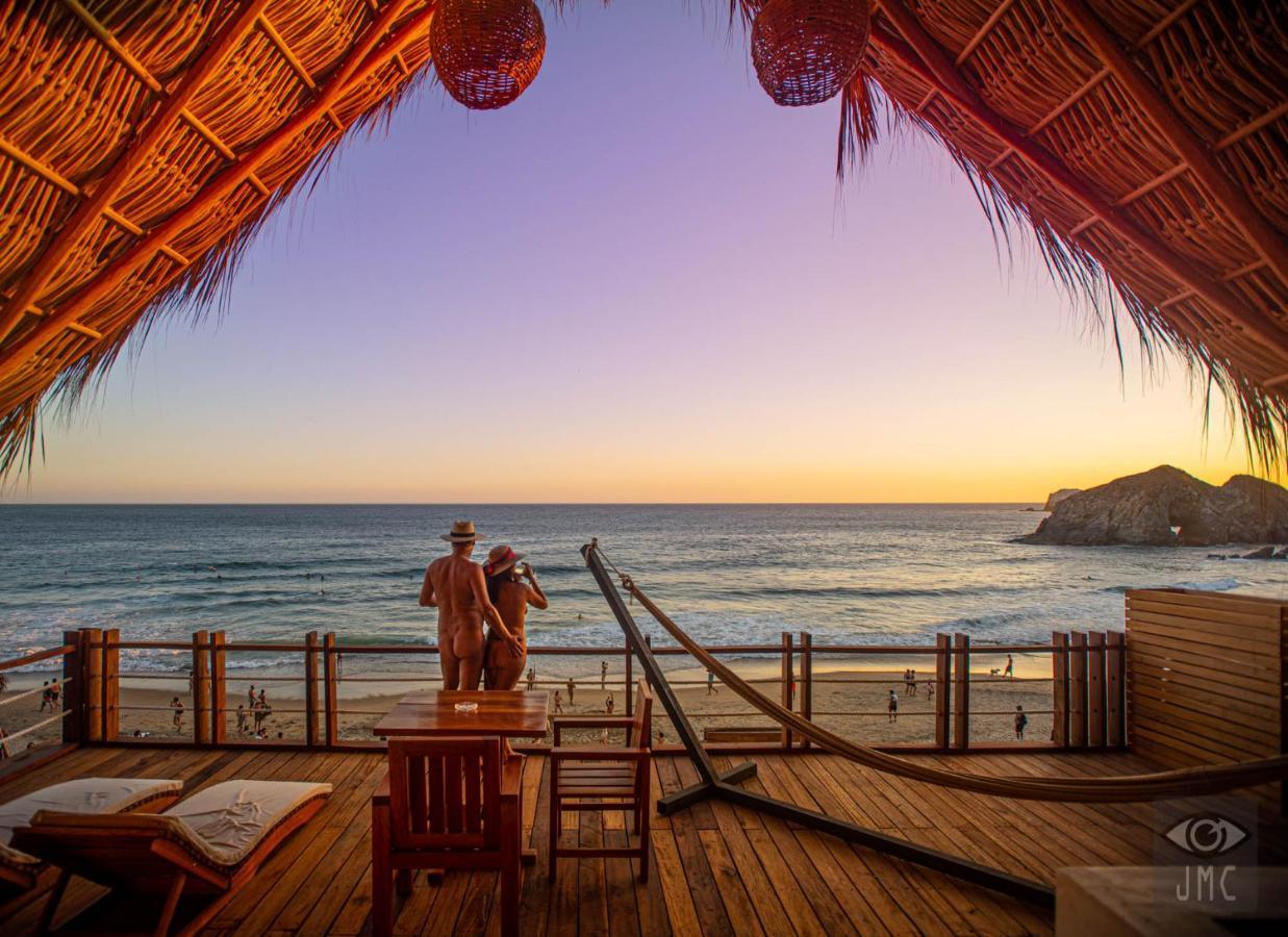 Hotel Nude Zipolite & Beach Club Экстерьер фото