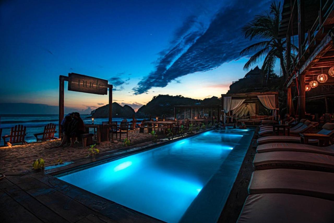 Hotel Nude Zipolite & Beach Club Экстерьер фото